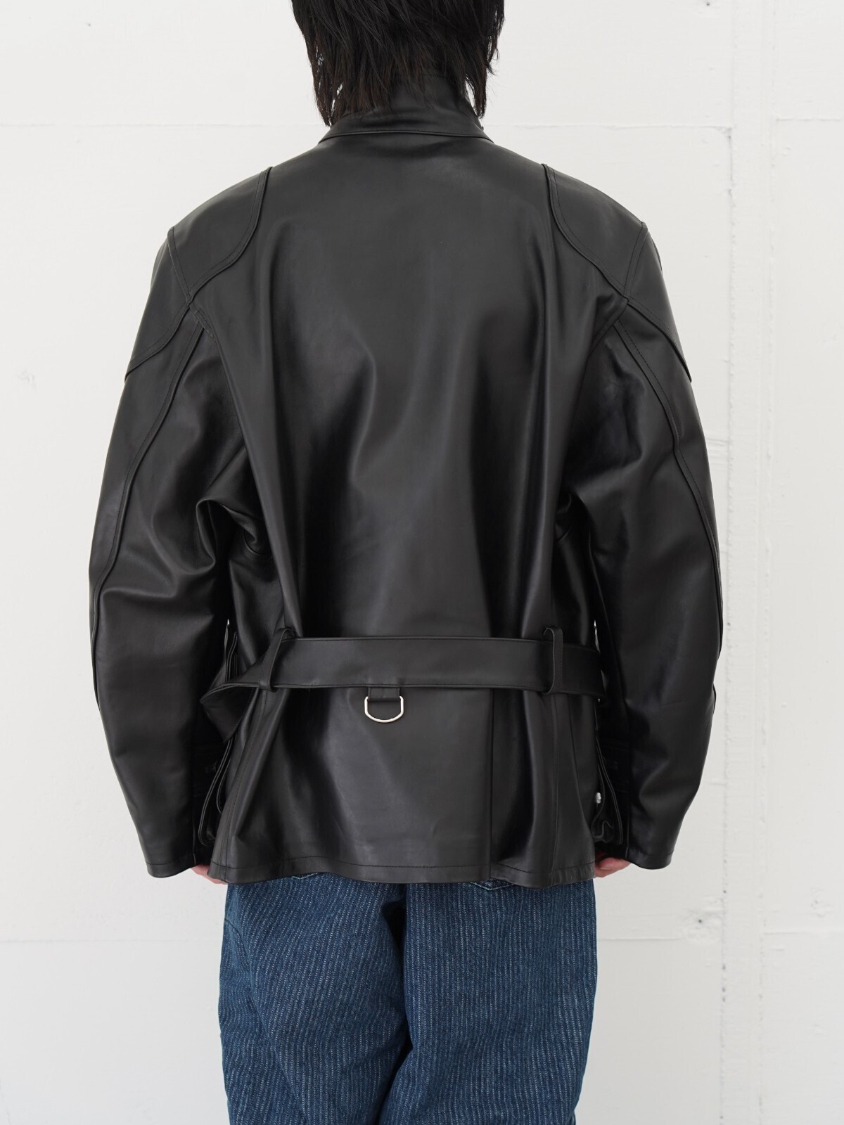 DAIRIKU 男士 "Jerome" 4PKT Leather Moto Jacket 圖片4