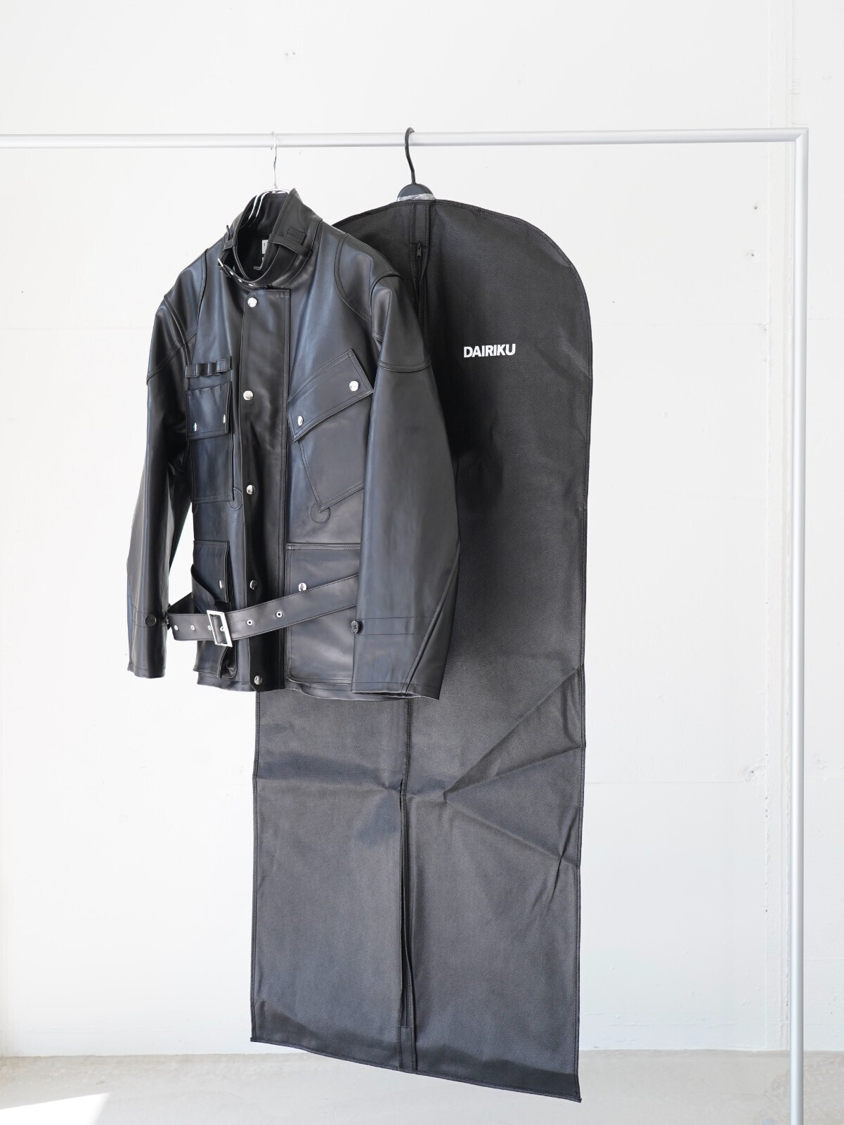 DAIRIKU 男士 "Jerome" 4PKT Leather Moto Jacket 圖片15