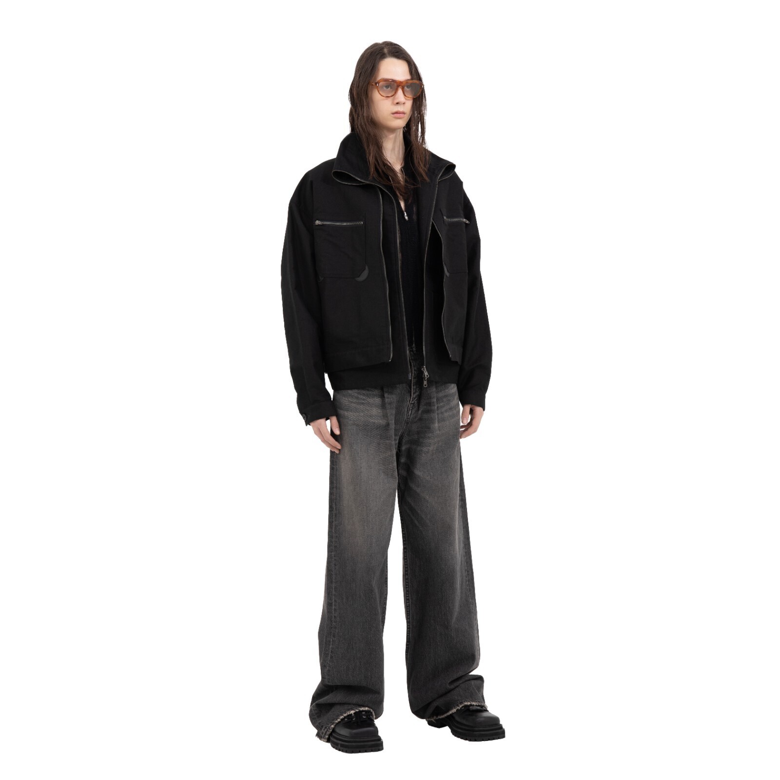 DAIRIKU 남성 "Vincent" Docking French Work Jacket 이미지10