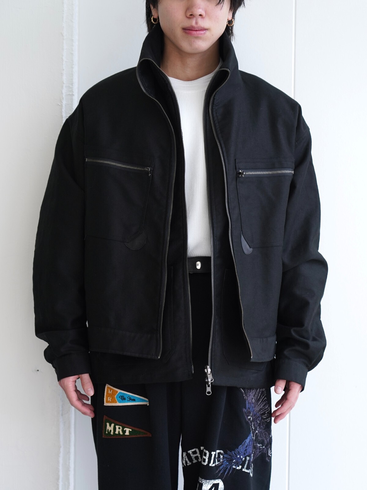 DAIRIKU 남성 "Vincent" Docking French Work Jacket 이미지16