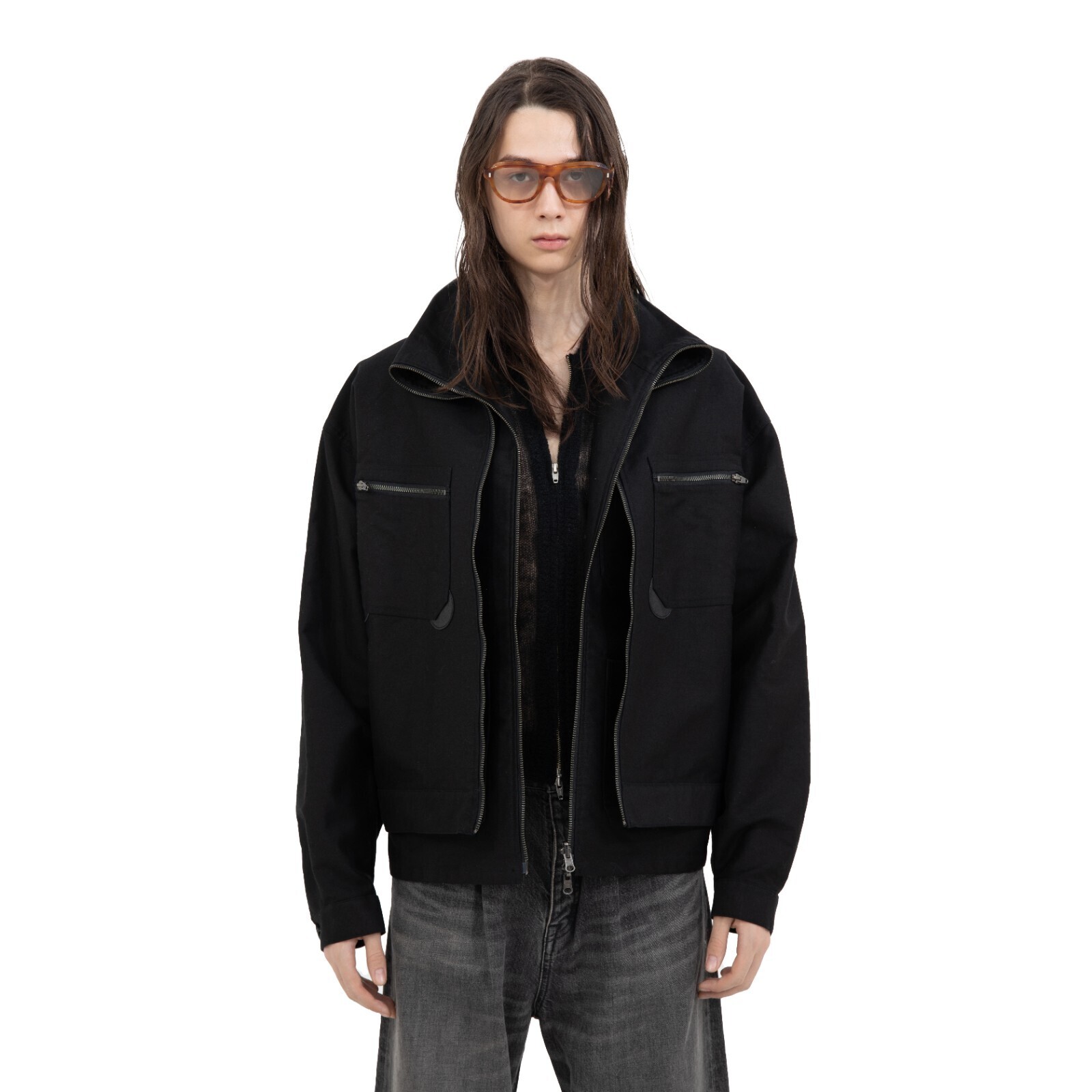 DAIRIKU 남성 "Vincent" Docking French Work Jacket 이미지11