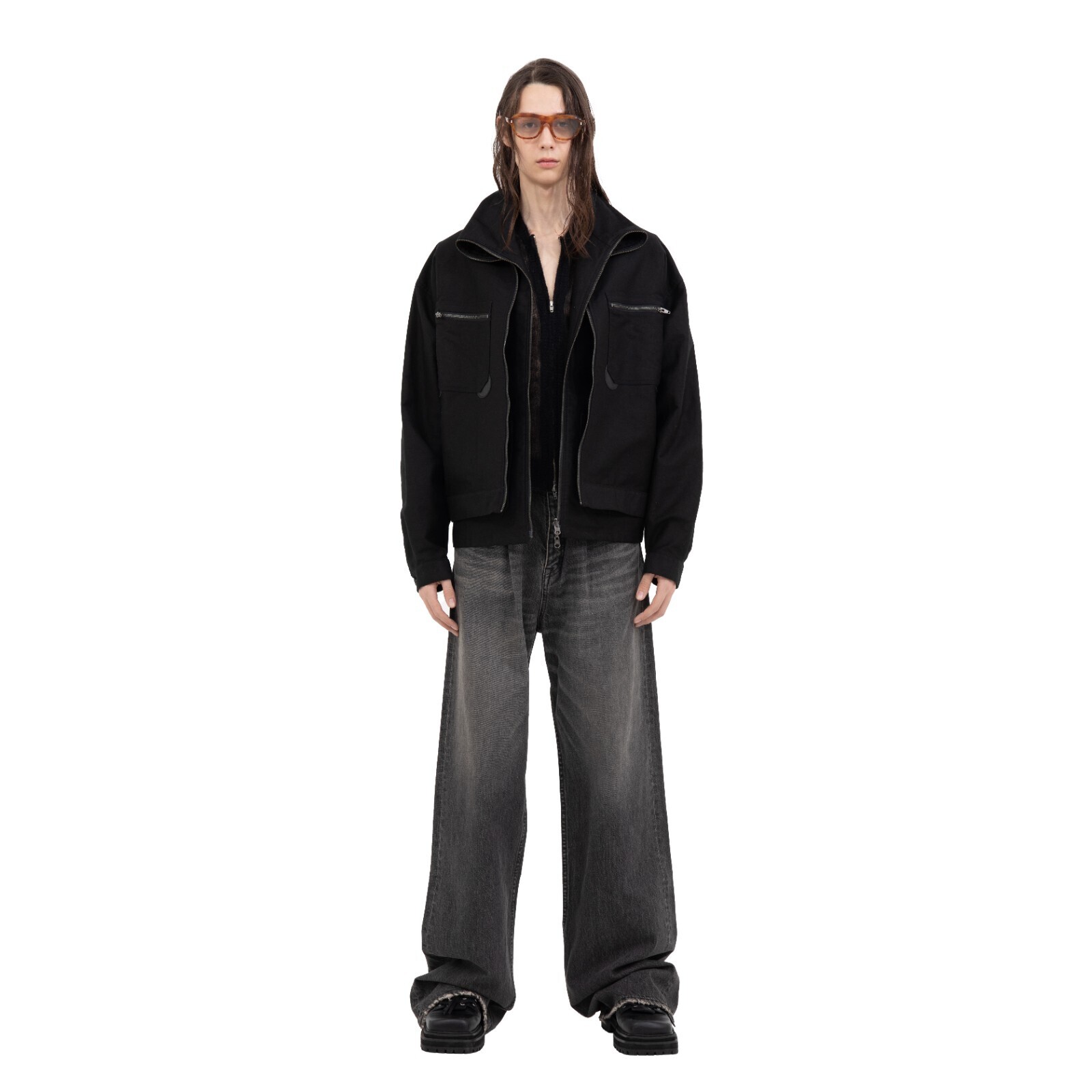 DAIRIKU 남성 "Vincent" Docking French Work Jacket 이미지9