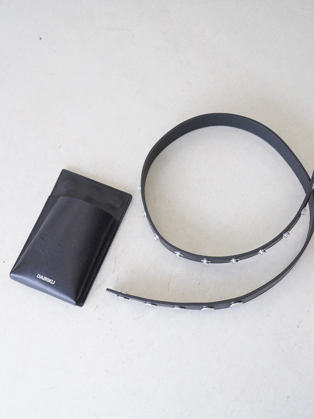 ダイリク メンズ スタッズベルト with ホルダーバッグ 画像6