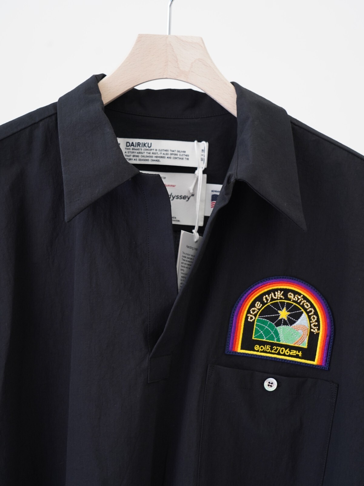 トップス DAIRIKU25SS Embroidary H-S rib shirt Embroidary H-S Rib Shirt - DAIRIKU MENS|Official Online