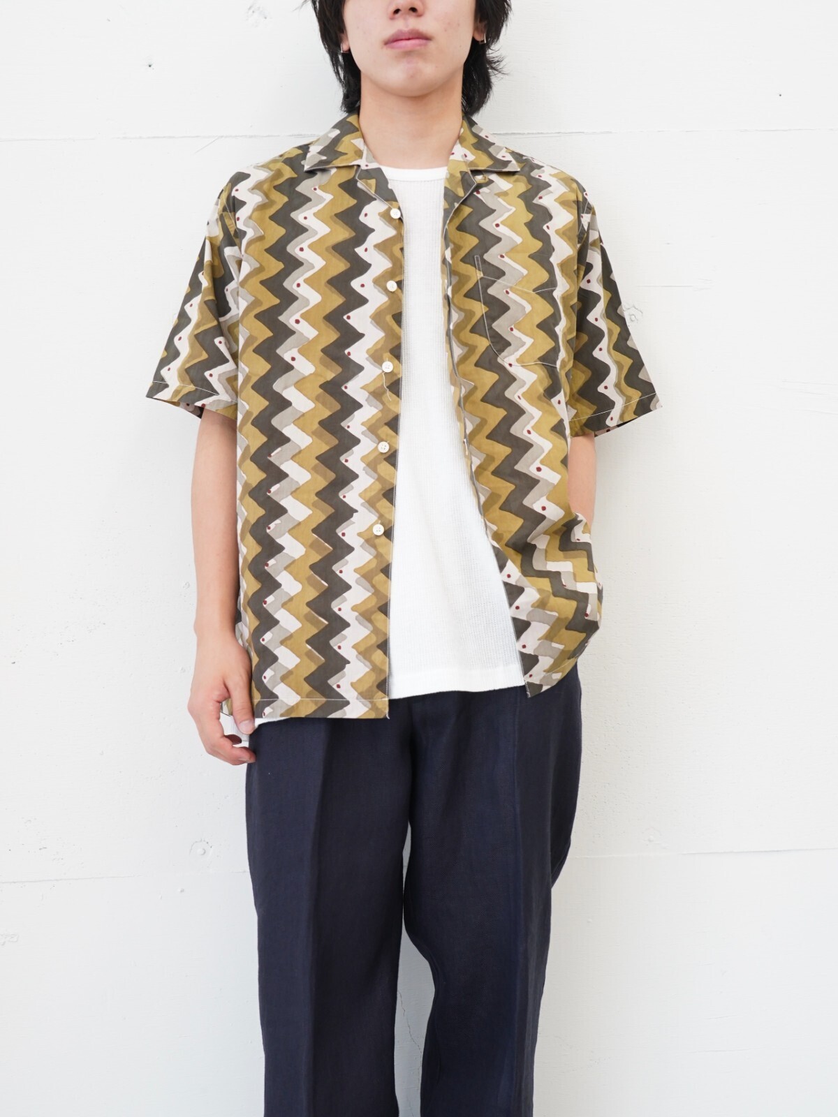 KAPTAIN SUNSHINE 男裝 Open Collar S/S Shirt 圖片5