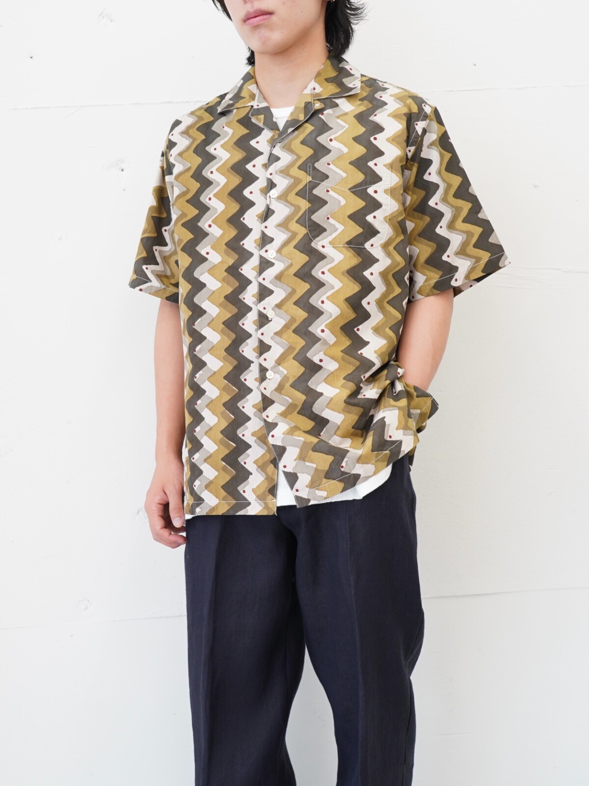 KAPTAIN SUNSHINE 男裝 Open Collar S/S Shirt 圖片4