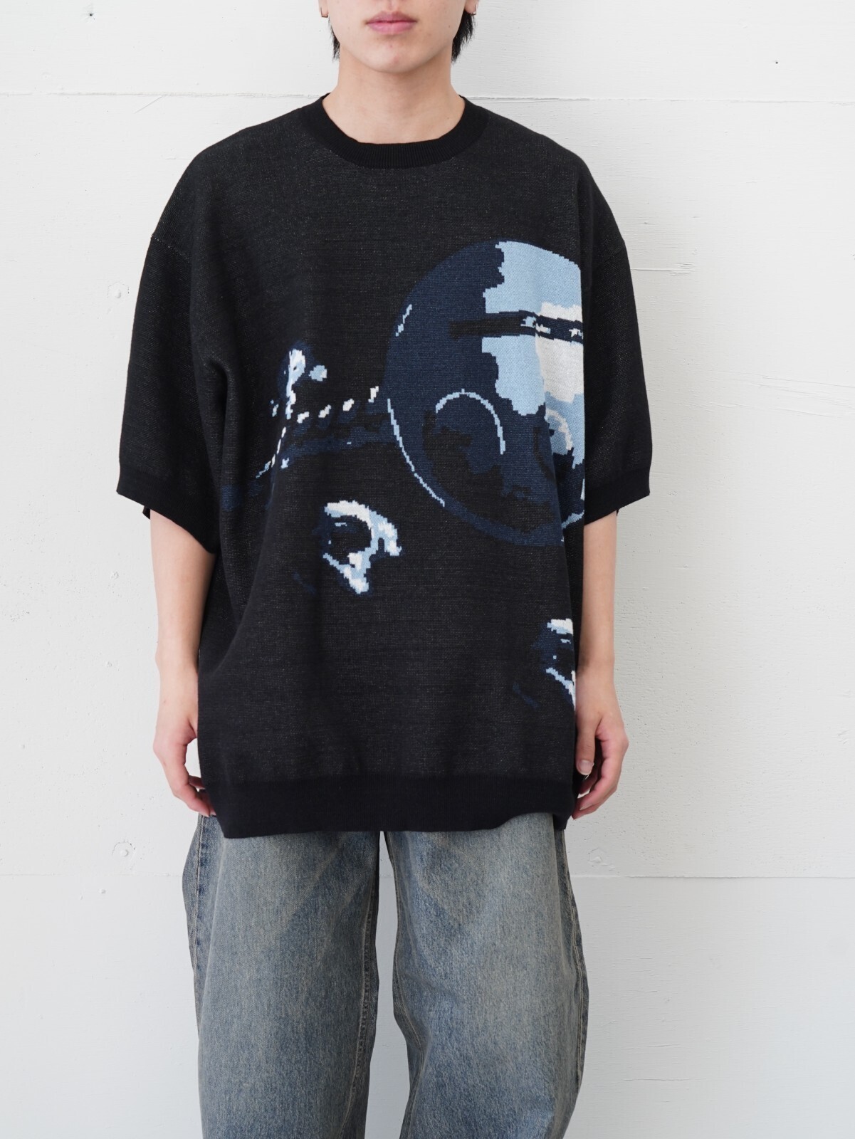DAIRIKU MENS "Space" H-S Lame Knit IMAGE1