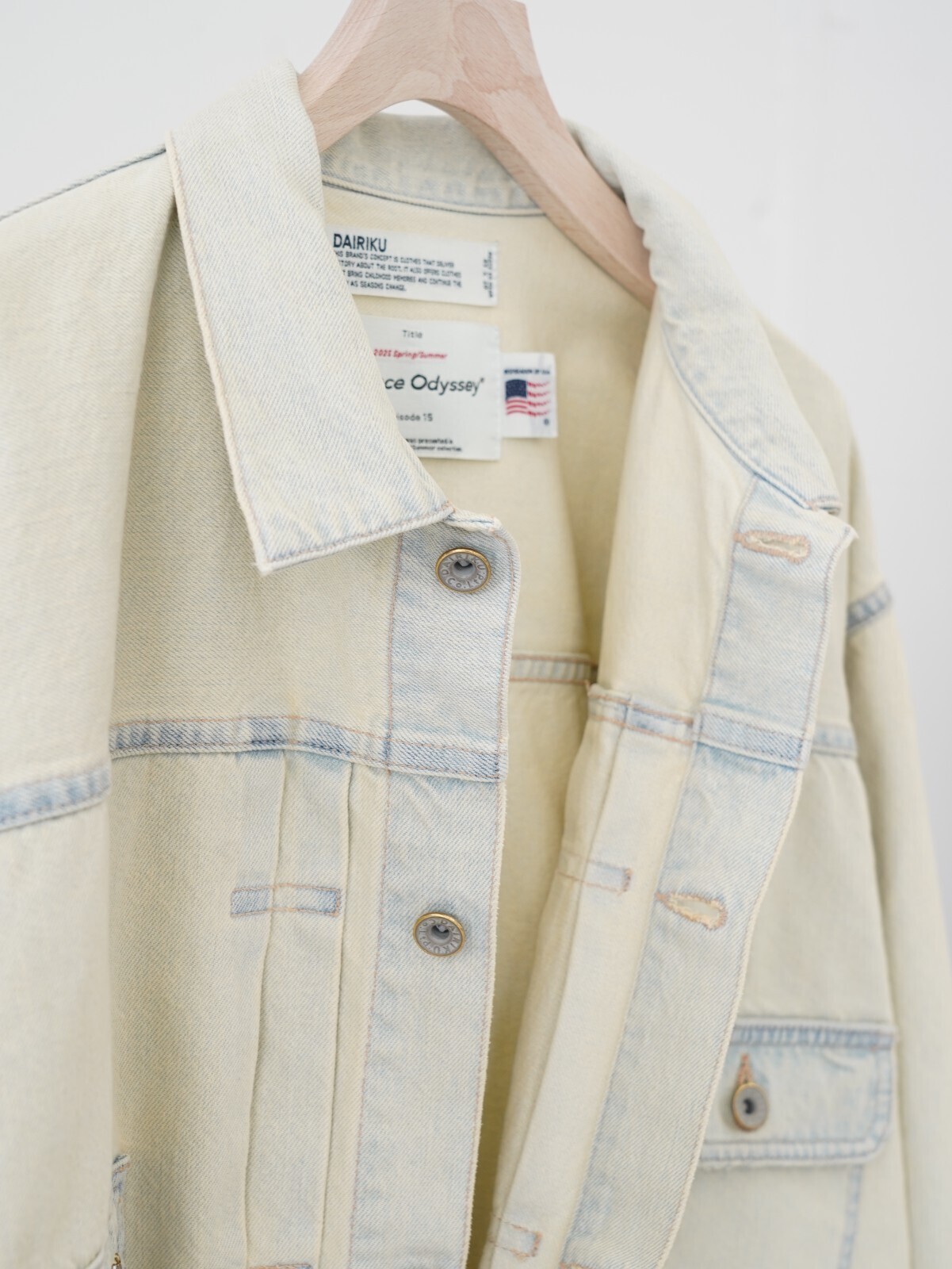 DAIRIKU 男士 "Ice Wash" 2PKT Denim jacket 图片10