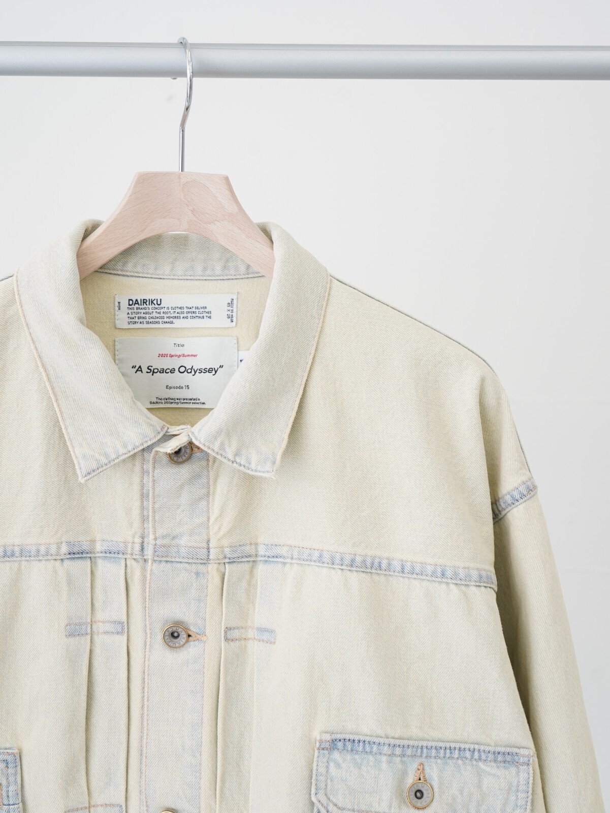 DAIRIKU 男士 "Ice Wash" 2PKT Denim jacket 图片8