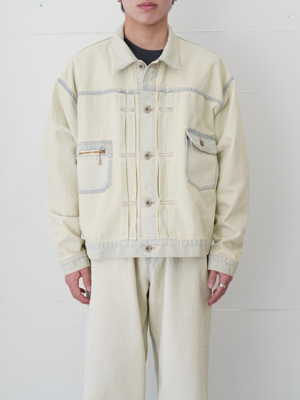 DAIRIKU 男裝 "Ice Wash" 2PKT Denim jacket 圖片1