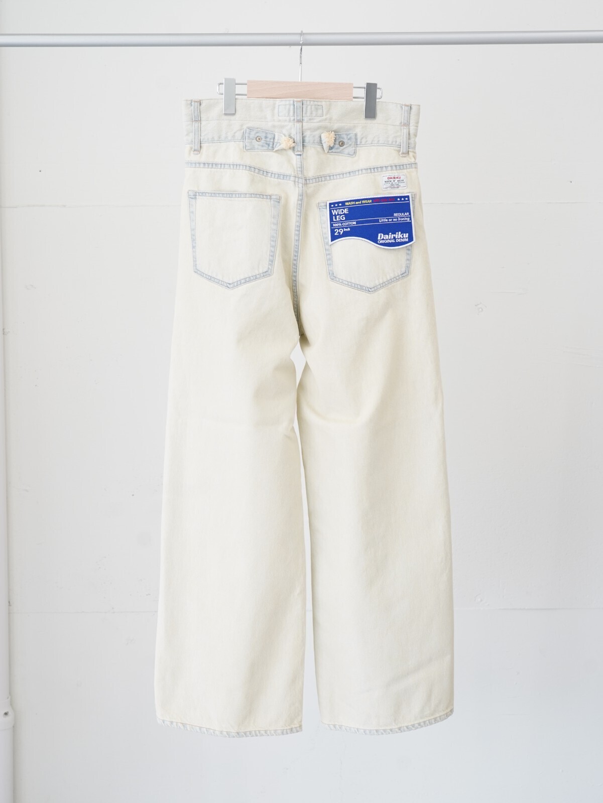 DAIRIKU 男裝 "Ice Wash" W-Velt Wide Denim Pants 圖片7