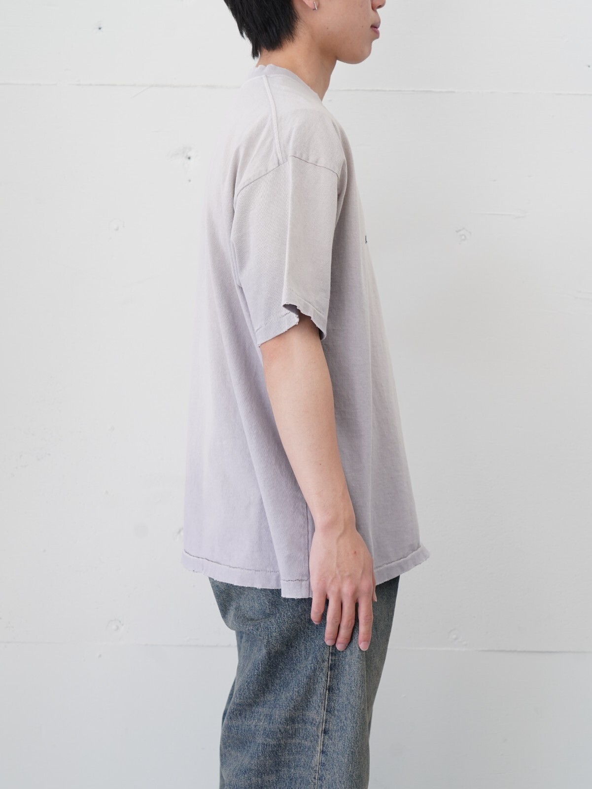 ダイリク メンズ "Alien" ヴィンテージウォッシュH-S Tシャツ 画像10