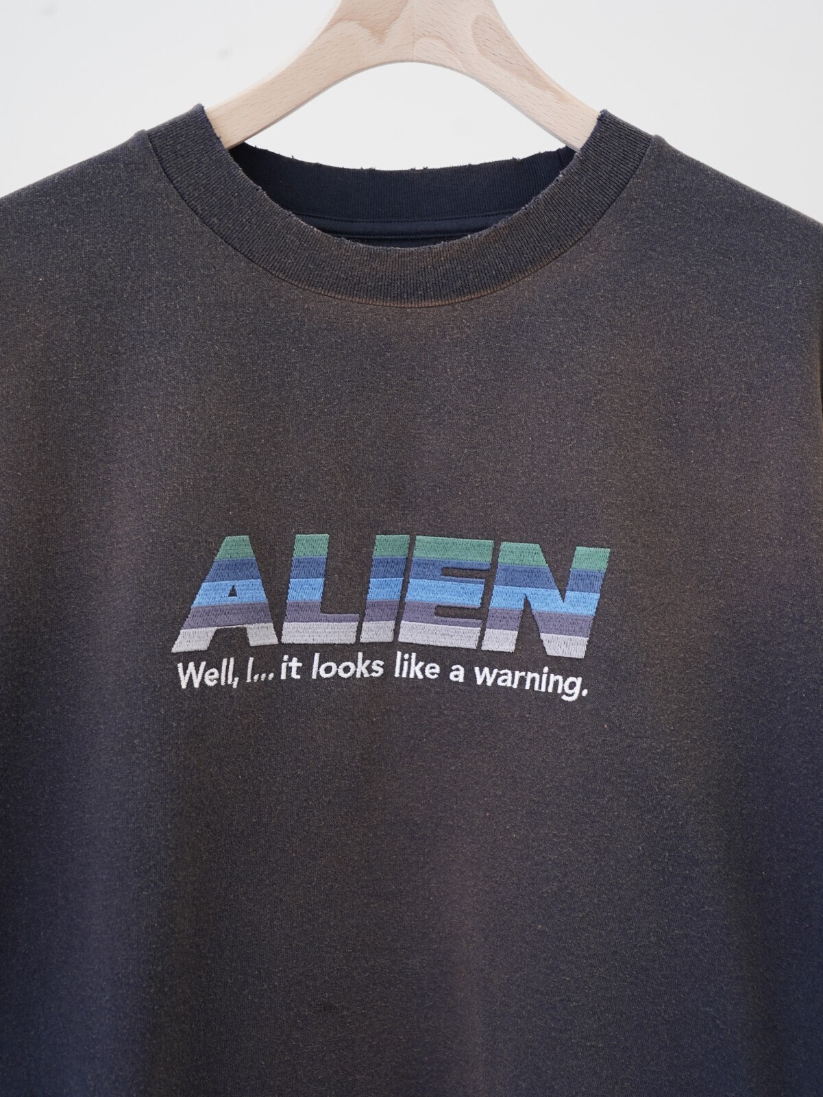 ダイリク メンズ "Alien" ヴィンテージウォッシュH-S Tシャツ 画像6
