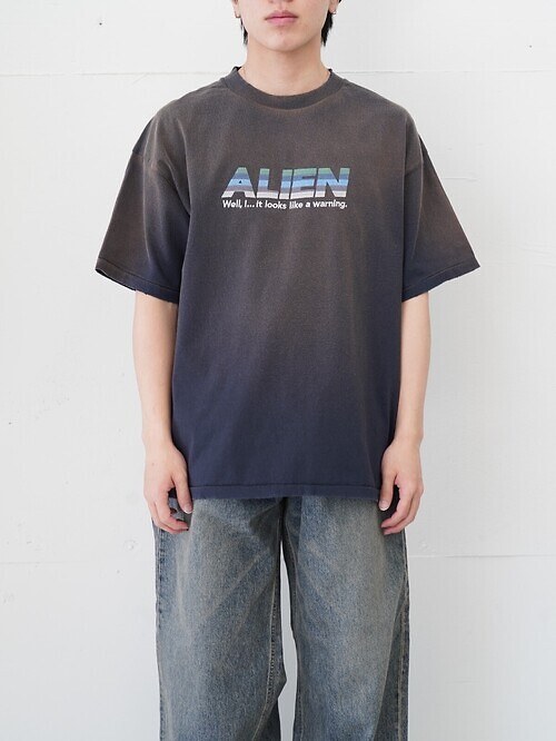 "Alien" ヴィンテージウォッシュH-S Tシャツ｜ダイリク メンズ