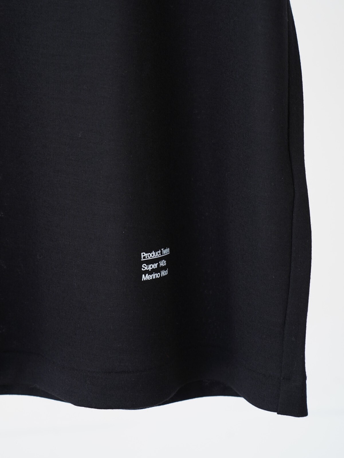 トップス Cornier Super140's WORSTED WOOL T-SHIRTS Super180's WORSTED WOOL SHIRTS｜BLACK – Cornier