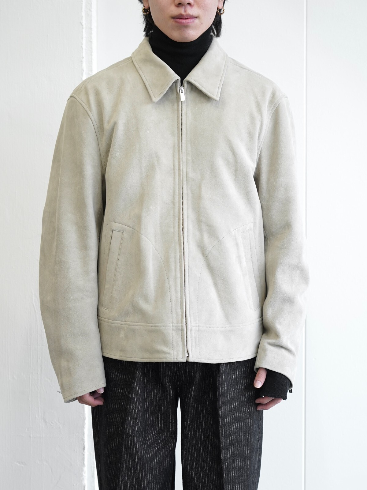 SEVEN BY SEVEN MENS SUEDE LEATHER RIDERS JACKET IMAGE1