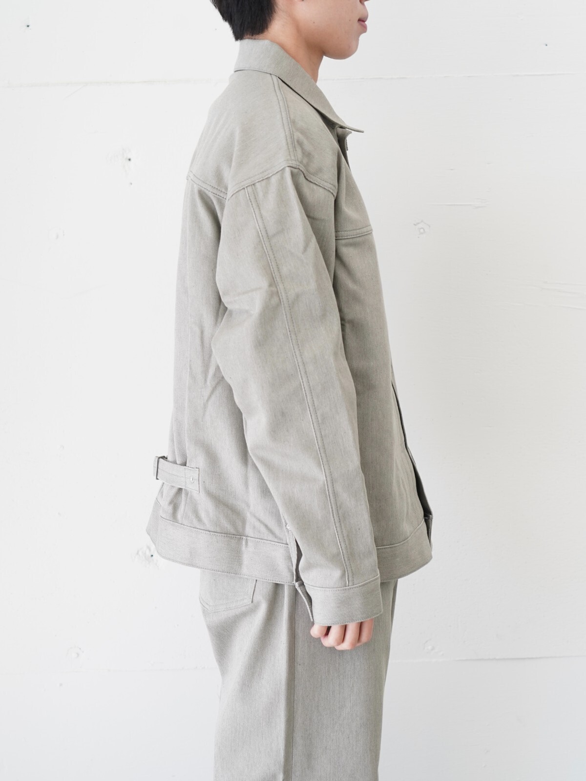 SEVEN BY SEVEN 男士 1st TYPE COTTON PIQUE JACKET - Unstained organic cotton - 图片2