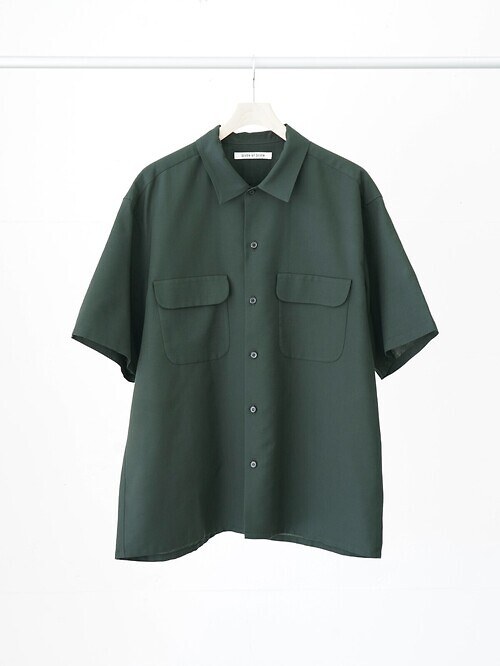 FLAT COLLAR SHIRTS S/S - Soft strech Double dobby cloth -｜SEVEN BY SEVEN MENS