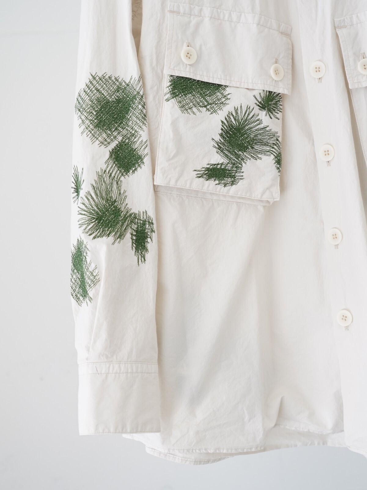 ヨーク メンズ エンブロイダリーユーティリティシャツ 画像8