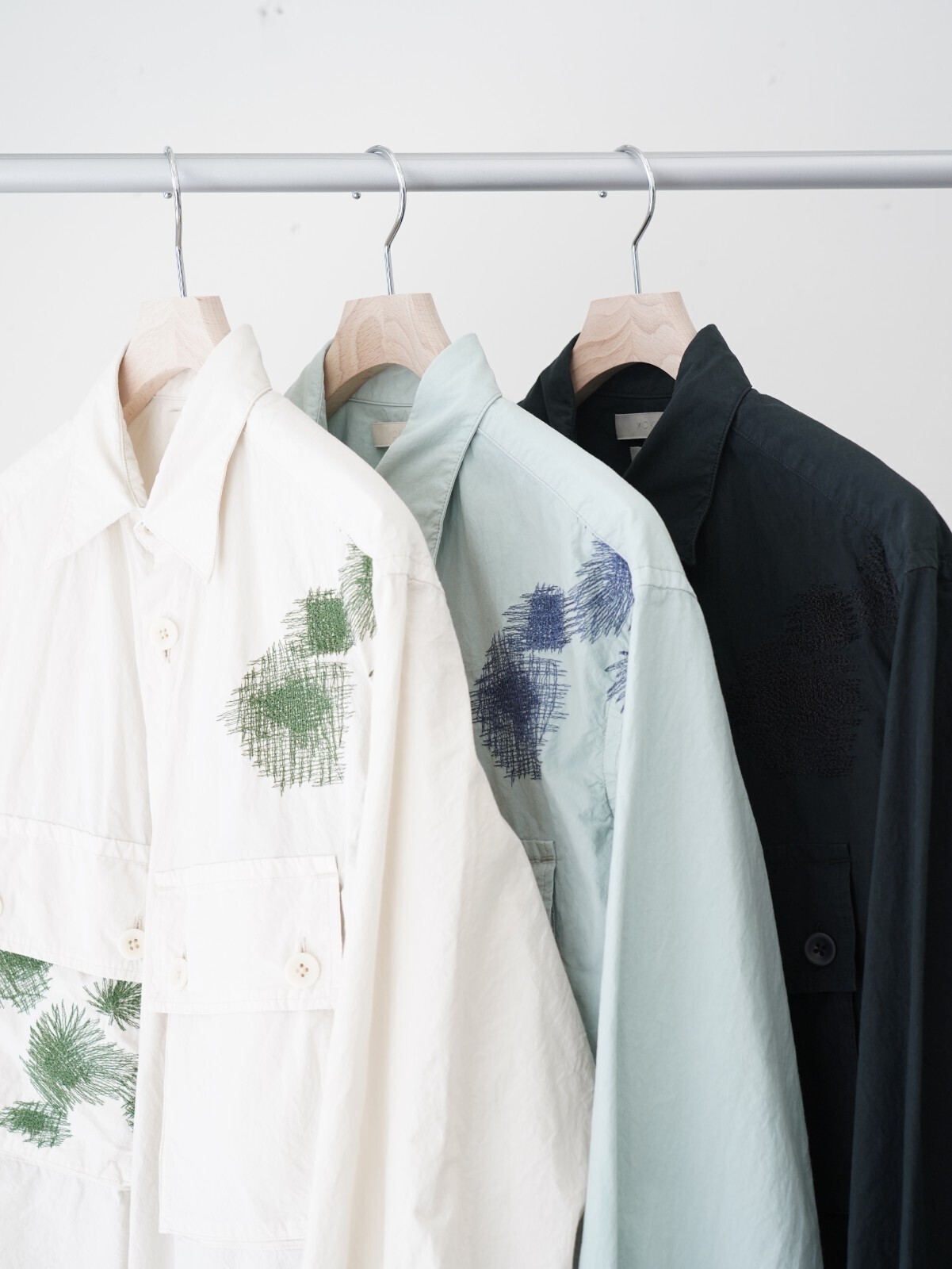 ヨーク メンズ エンブロイダリーユーティリティシャツ 画像44