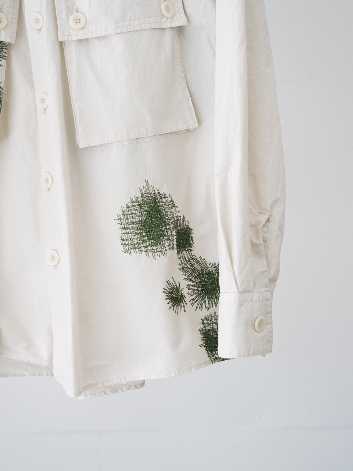 ヨーク メンズ エンブロイダリーユーティリティシャツ 画像9