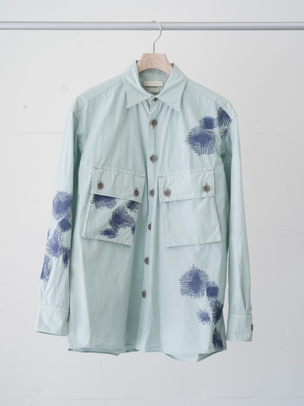 ヨーク メンズ エンブロイダリーユーティリティシャツ 画像36