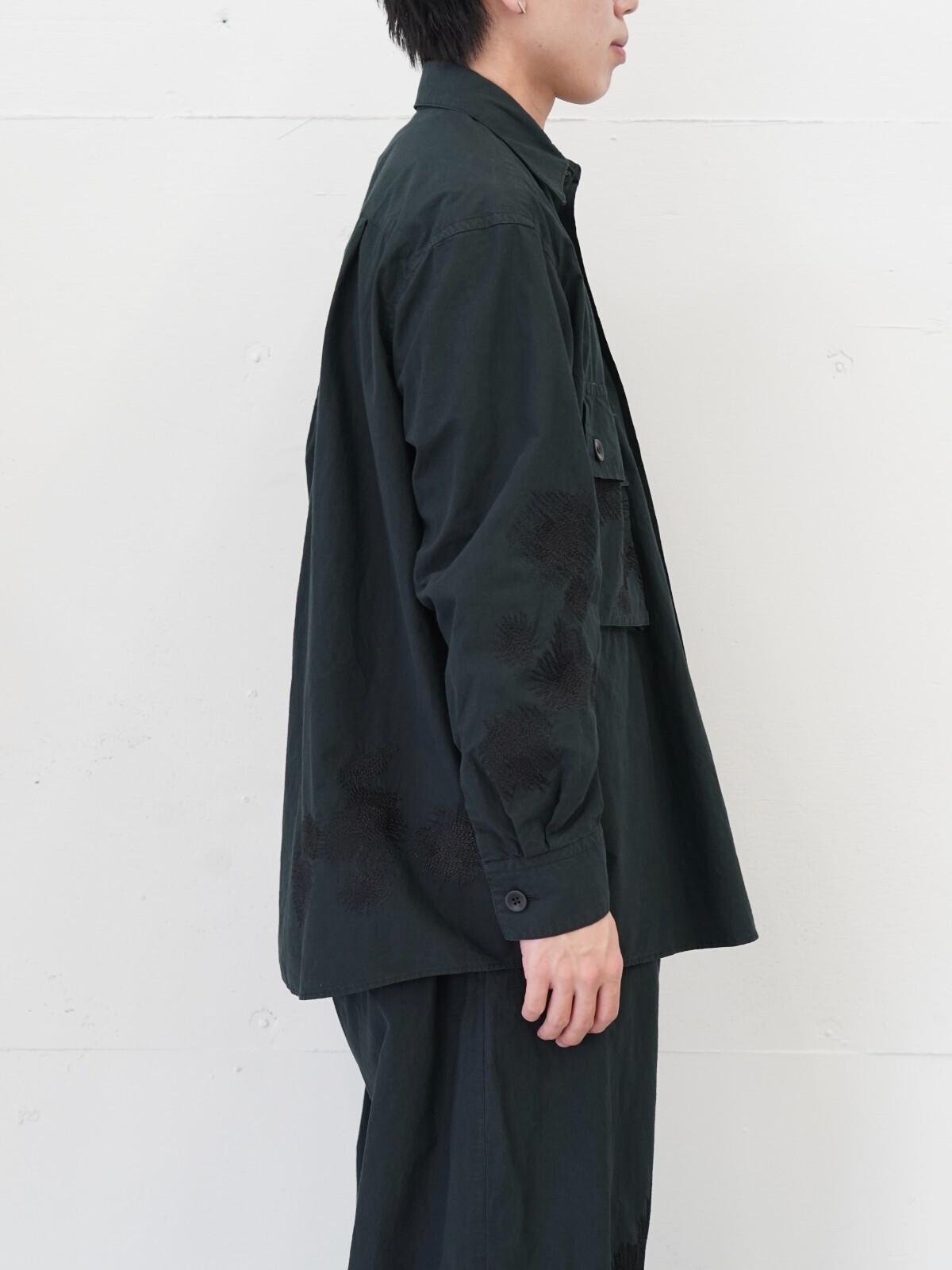 ヨーク メンズ エンブロイダリーユーティリティシャツ 画像18