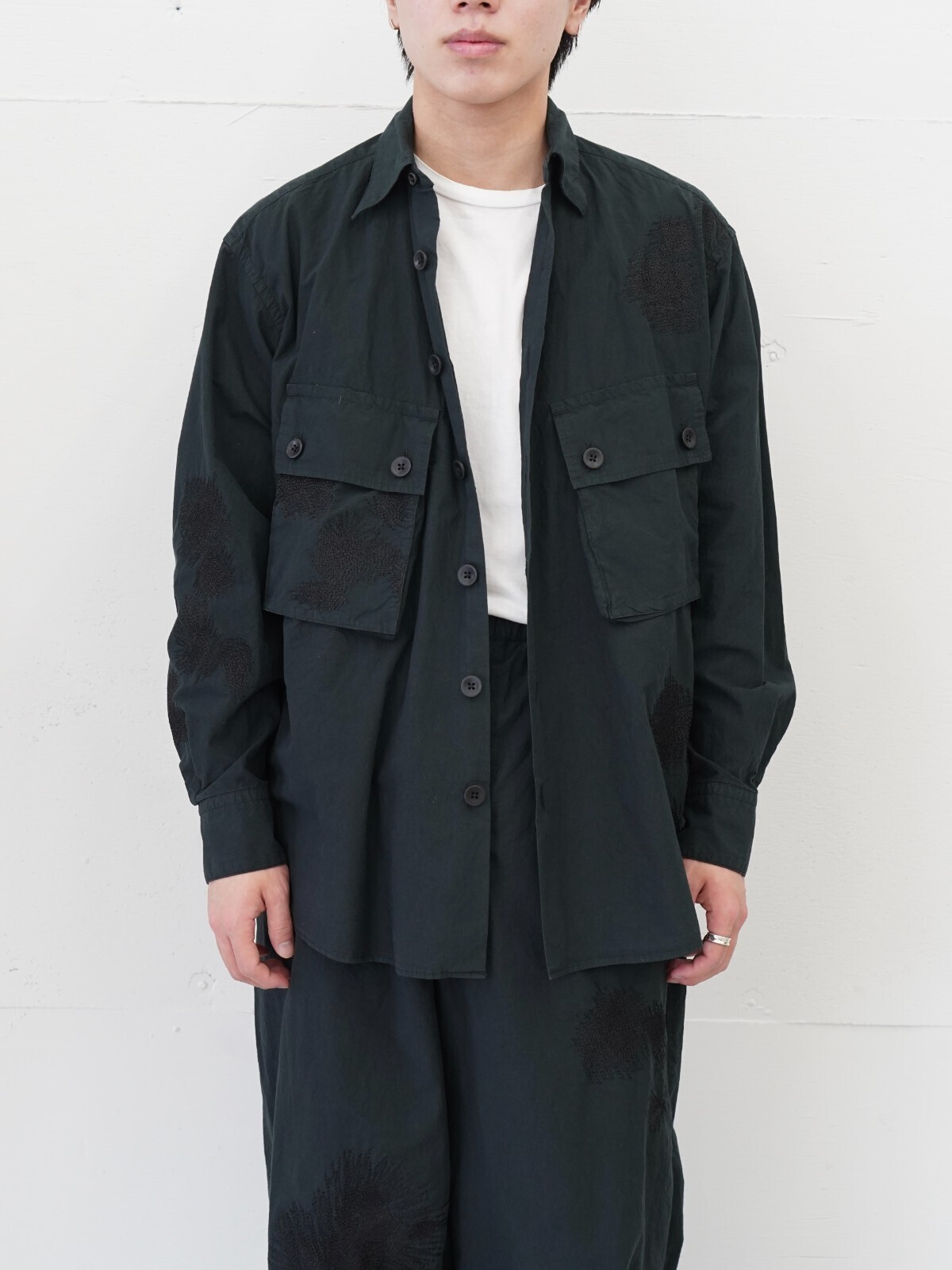 ヨーク メンズ エンブロイダリーユーティリティシャツ 画像20