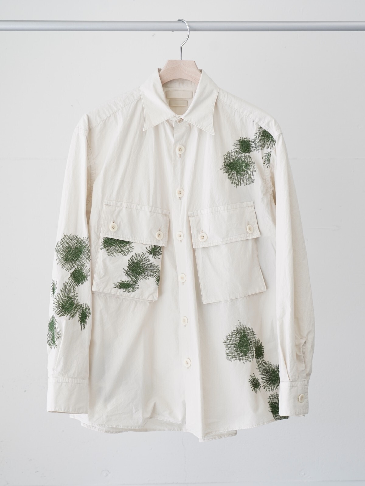 ヨーク メンズ エンブロイダリーユーティリティシャツ 画像5