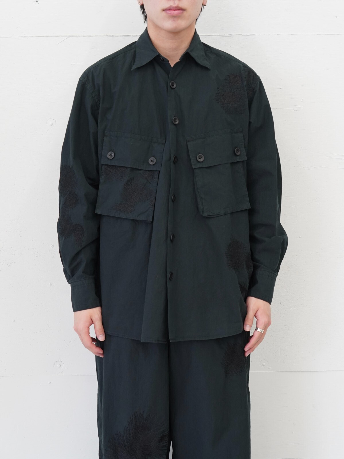 ヨーク メンズ エンブロイダリーユーティリティシャツ 画像17