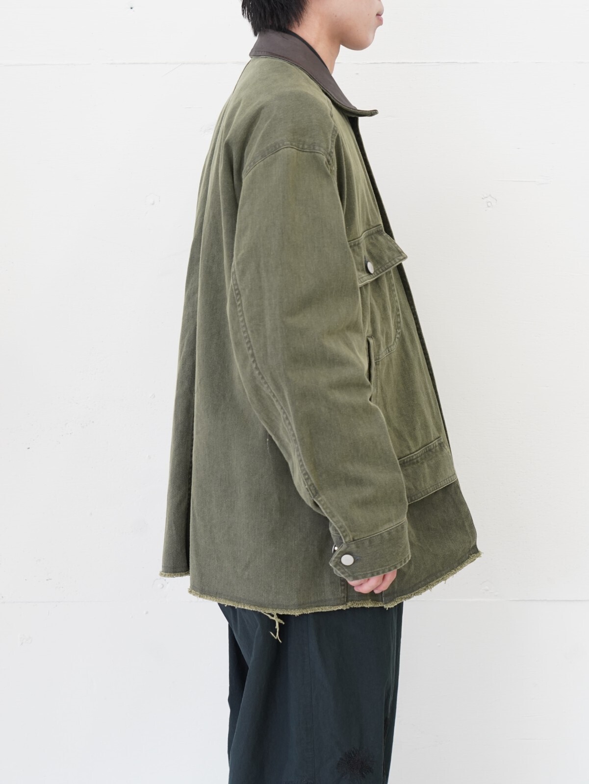 YOKE 男士 COTTON CUT-OFF COVERALL JACKET 圖片16
