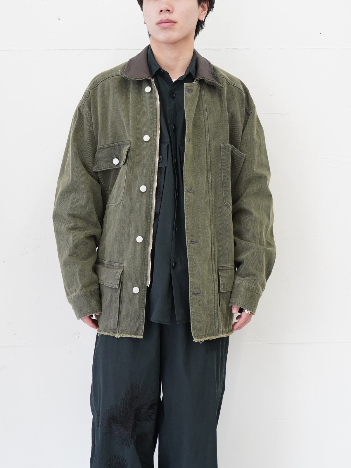 YOKE 男士 COTTON CUT-OFF COVERALL JACKET 圖片18