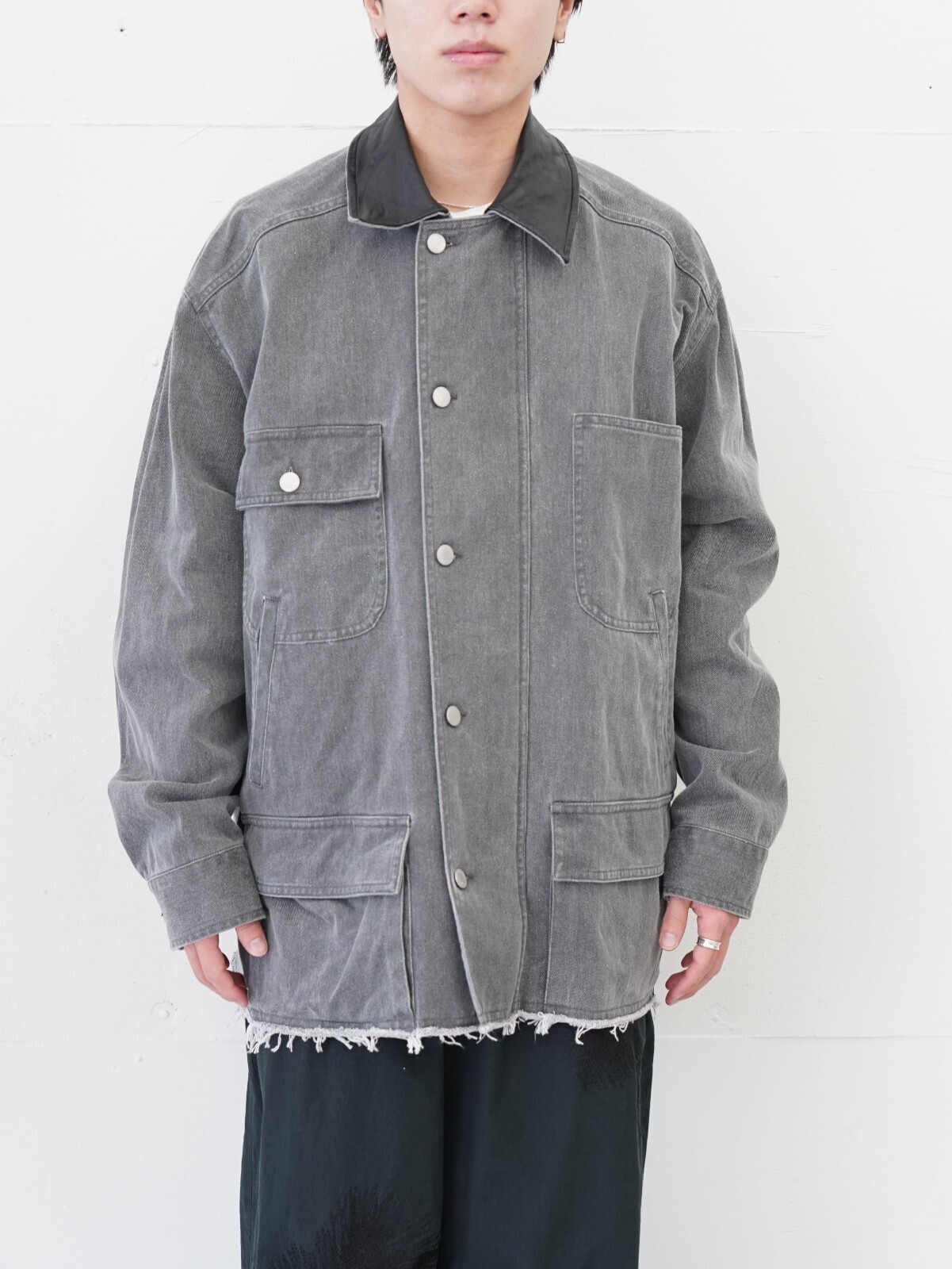 YOKE 男士 COTTON CUT-OFF COVERALL JACKET 圖片1