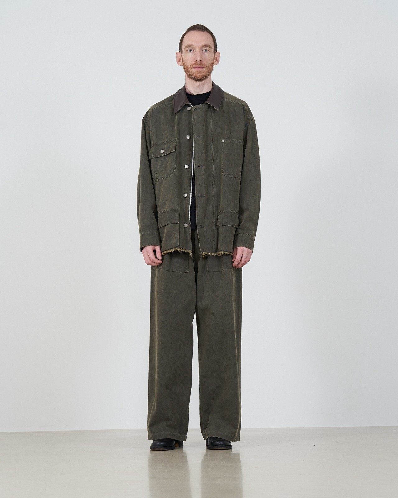 YOKE 男士 COTTON CUT-OFF COVERALL JACKET 圖片29