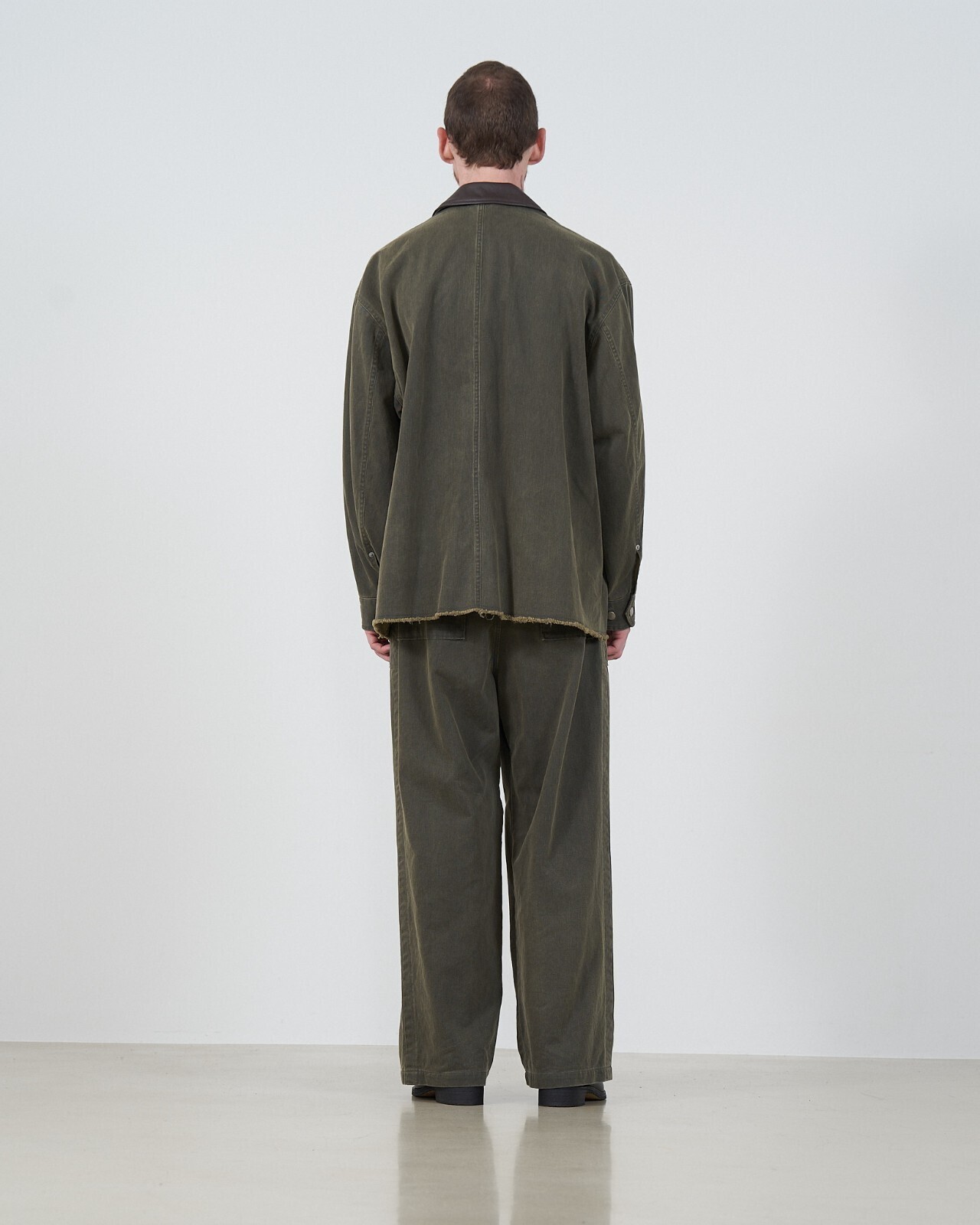 ヨウジヤマモト カットオフコットンライダージャケット ヨウジヤマモトプールオム 24AW HO-Y04-710 ドラムカウダブル