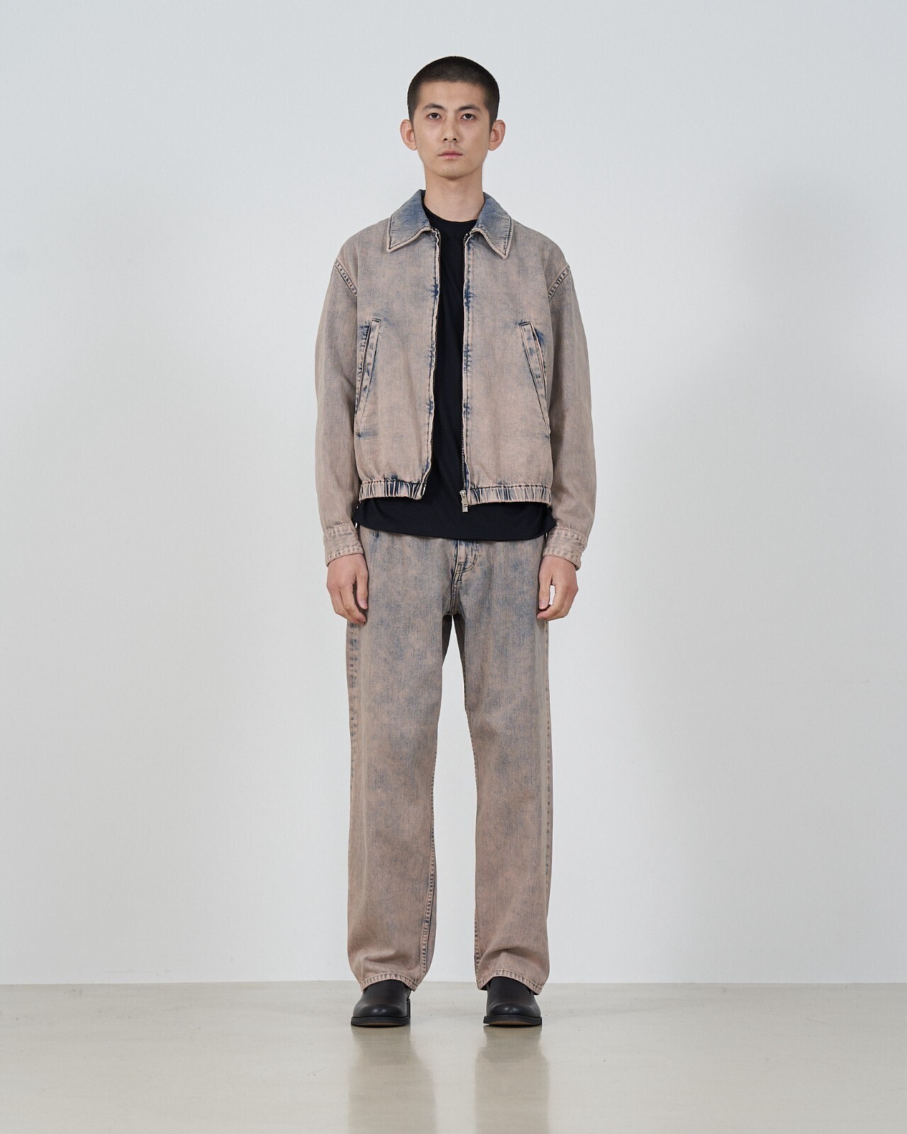 YOKE 女士 & 男士 BLEACHE&OVER DYE DENIM FRONT ZIP BLOUSON 图片10