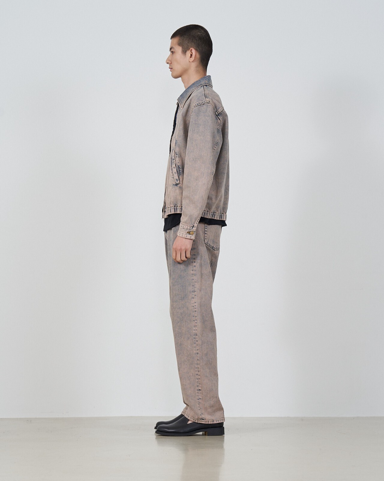 YOKE 女士 & 男士 BLEACHE&OVER DYE DENIM FRONT ZIP BLOUSON 图片11