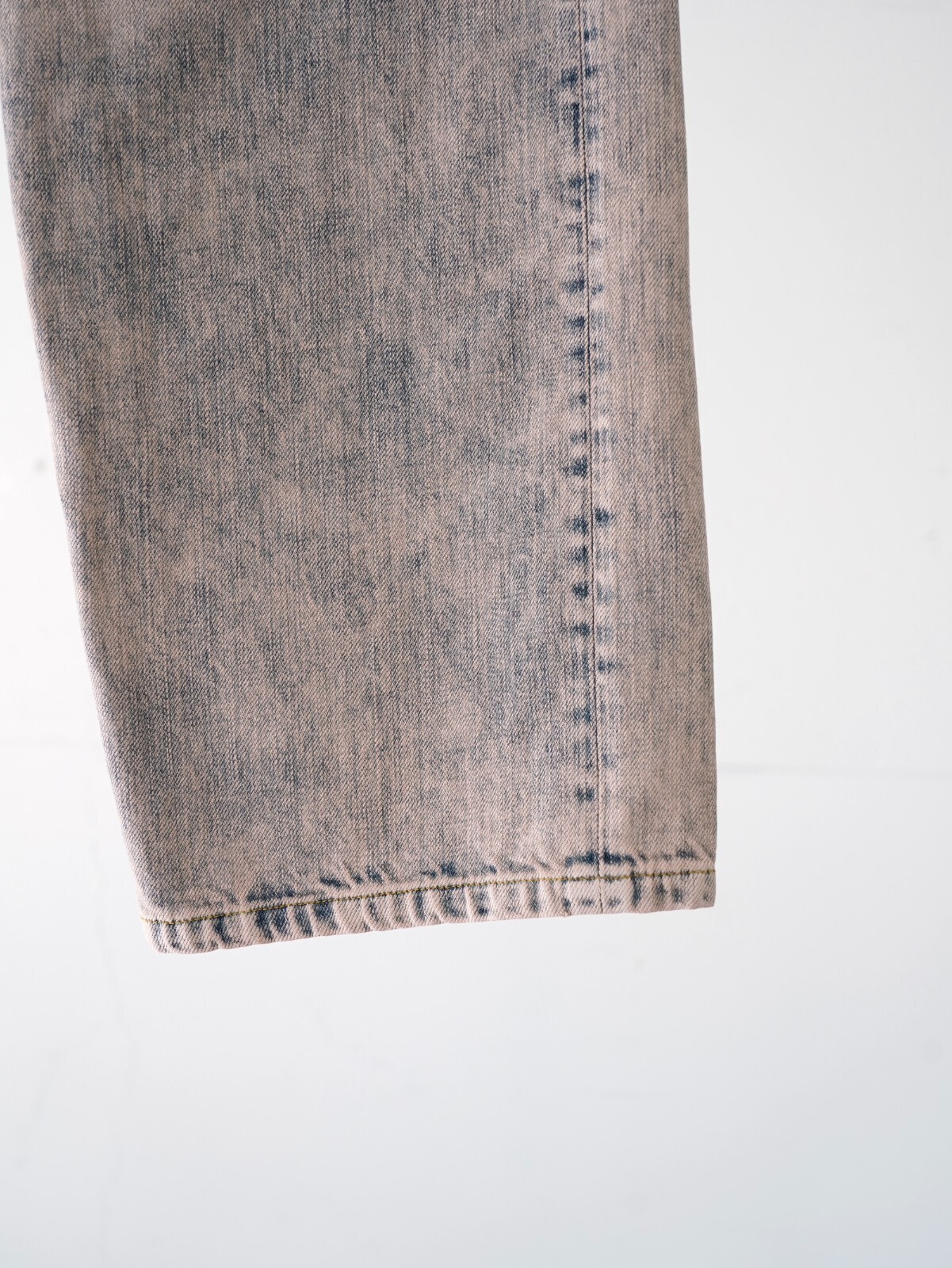 YOKE 女士 & 男士 BLEACHE&OVER DYE DENIM WIDE STRAIGHT 5P PANTS 图片12