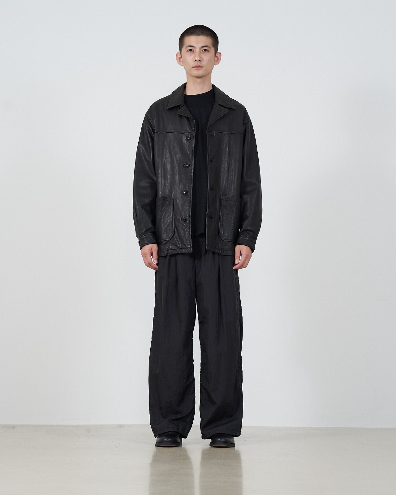 YOKE 남성 GOAT LEATHER CAR COAT 이미지11