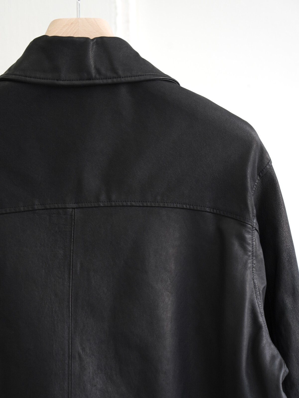 YOKE 남성 GOAT LEATHER CAR COAT 이미지8