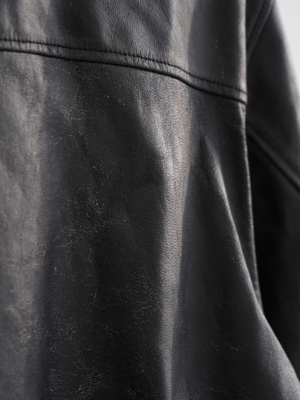 YOKE 여성 & 남성 CRACKED GOAT LEATHER CAR COAT 이미지15