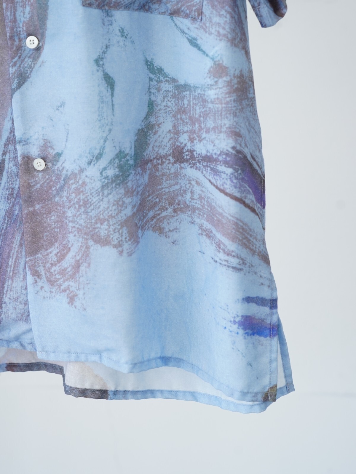 YOKE 女士 & 男士 FLOWER PRINTED OPEN COLLAR SHIRT 圖片8