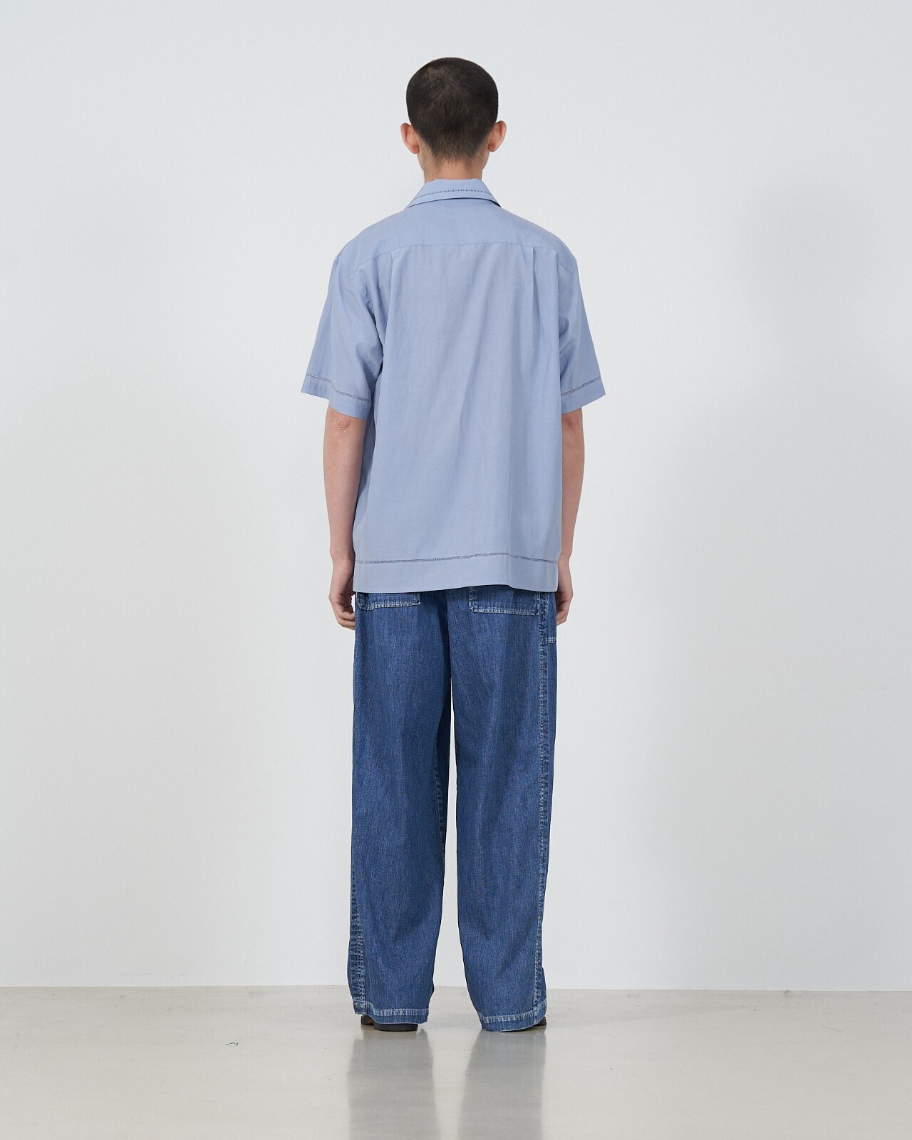 YOKE 女士 & 男士 EMBROIDERY OPEN COLLAR SHIRT 图片13