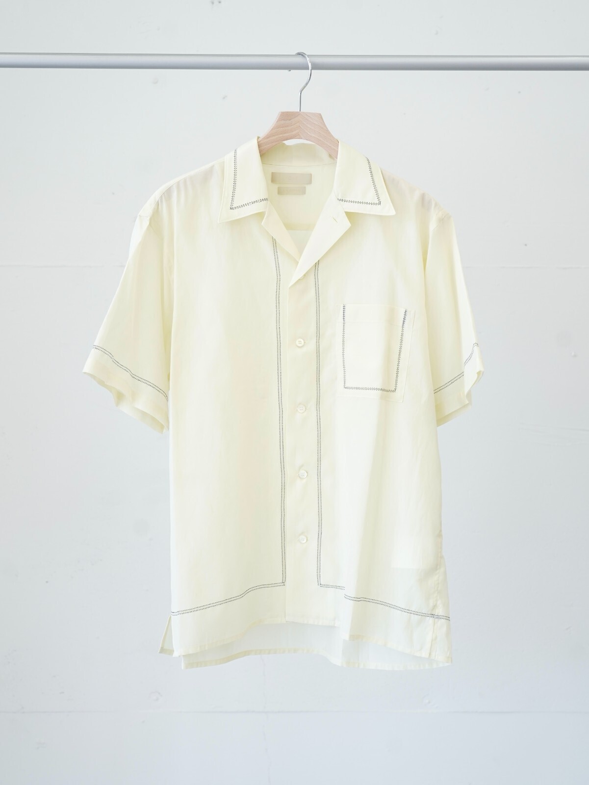 YOKE 女士 & 男士 EMBROIDERY OPEN COLLAR SHIRT 图片6