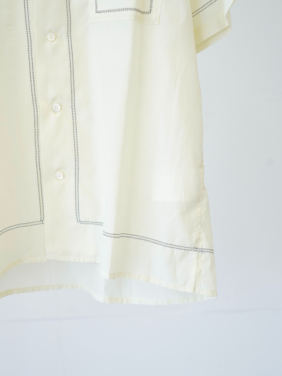 YOKE 女士 & 男士 EMBROIDERY OPEN COLLAR SHIRT 图片8