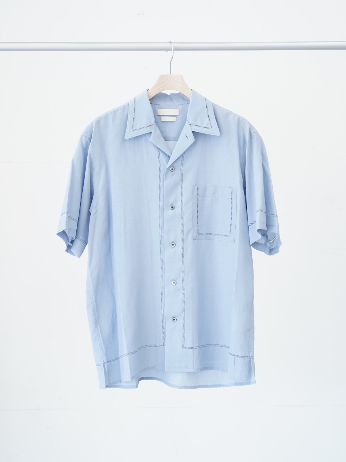 YOKE 女士 & 男士 EMBROIDERY OPEN COLLAR SHIRT 图片16