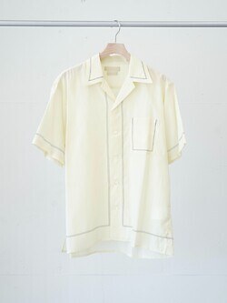 YOKE WOMENS & MENS EMBROIDERY OPEN COLLAR SHIRT IMAGE2