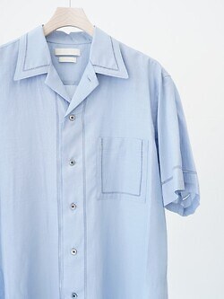 YOKE WOMENS & MENS EMBROIDERY OPEN COLLAR SHIRT IMAGE12