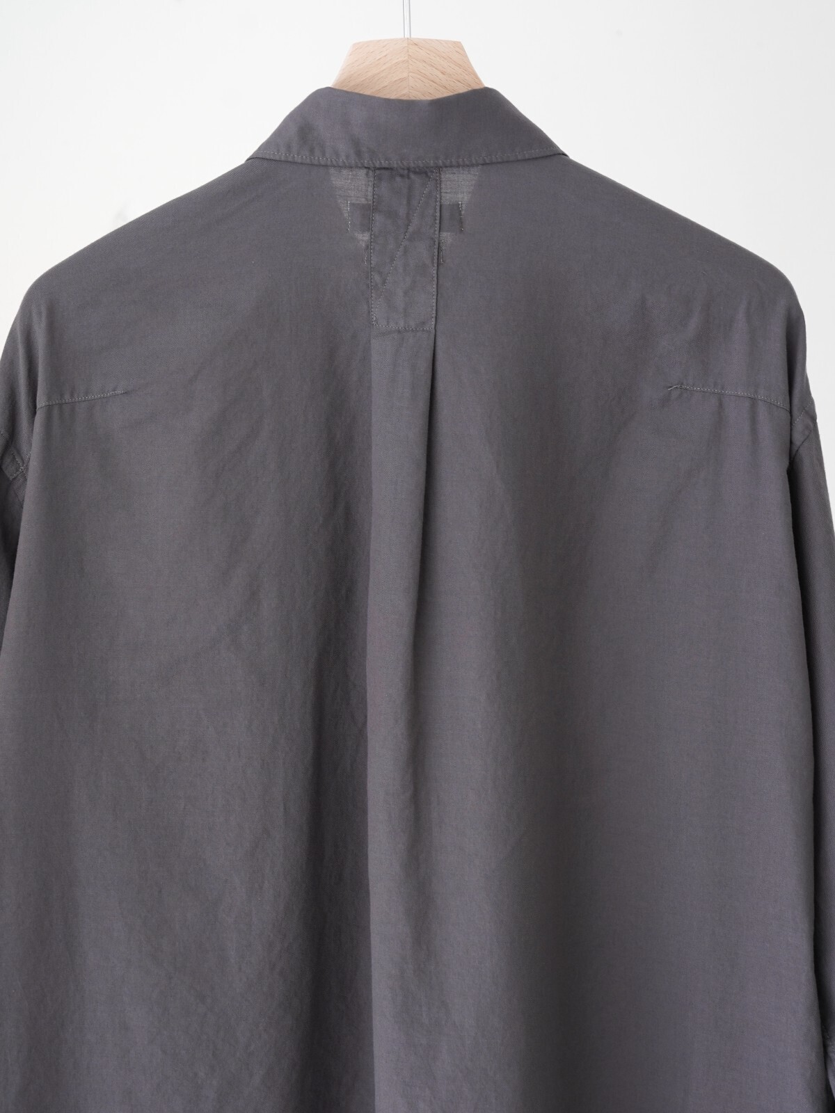 YOKE 女士 & 男士 GARMENT DYED COTTON SILK TWILL SHIRT 图片20