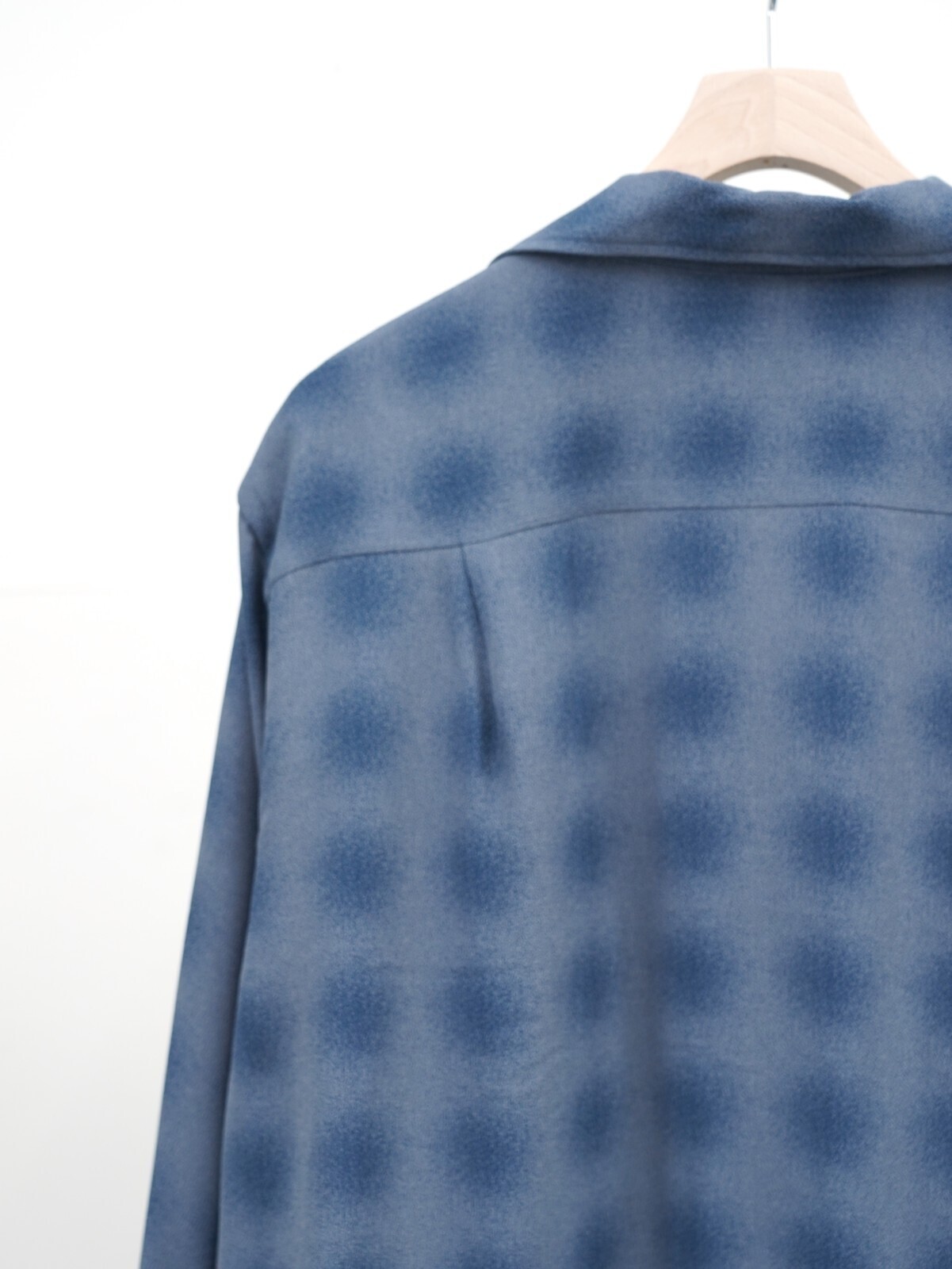 YOKE 女士 & 男士 BLURRED OMBRE PLAID OPEN COLLAR SHIRT 圖片20